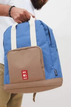 Eco Mochila Lefrik Capsule Multi Ink ( Azul-Marron ) 15 Eco Mochila Lefrik Capsule Multi Ink ( Azul-Marron ) -Equipaje Serie Tienda 10038