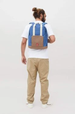 Eco Mochila Lefrik Capsule Multi Ink ( Azul-Marron ) 14 Eco Mochila Lefrik Capsule Multi Ink ( Azul-Marron ) -Equipaje Serie Tienda 10040