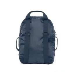 Mochila Plegable Lefrik Azul Marino-Crudo (Pocket Backpack) -Equipaje Serie Tienda 14442