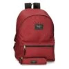 Pepe Jeans Mochila Portaordenador+estuche PPJ Aris Evergreen Rojo Oscuro -Equipaje Serie Tienda 22030