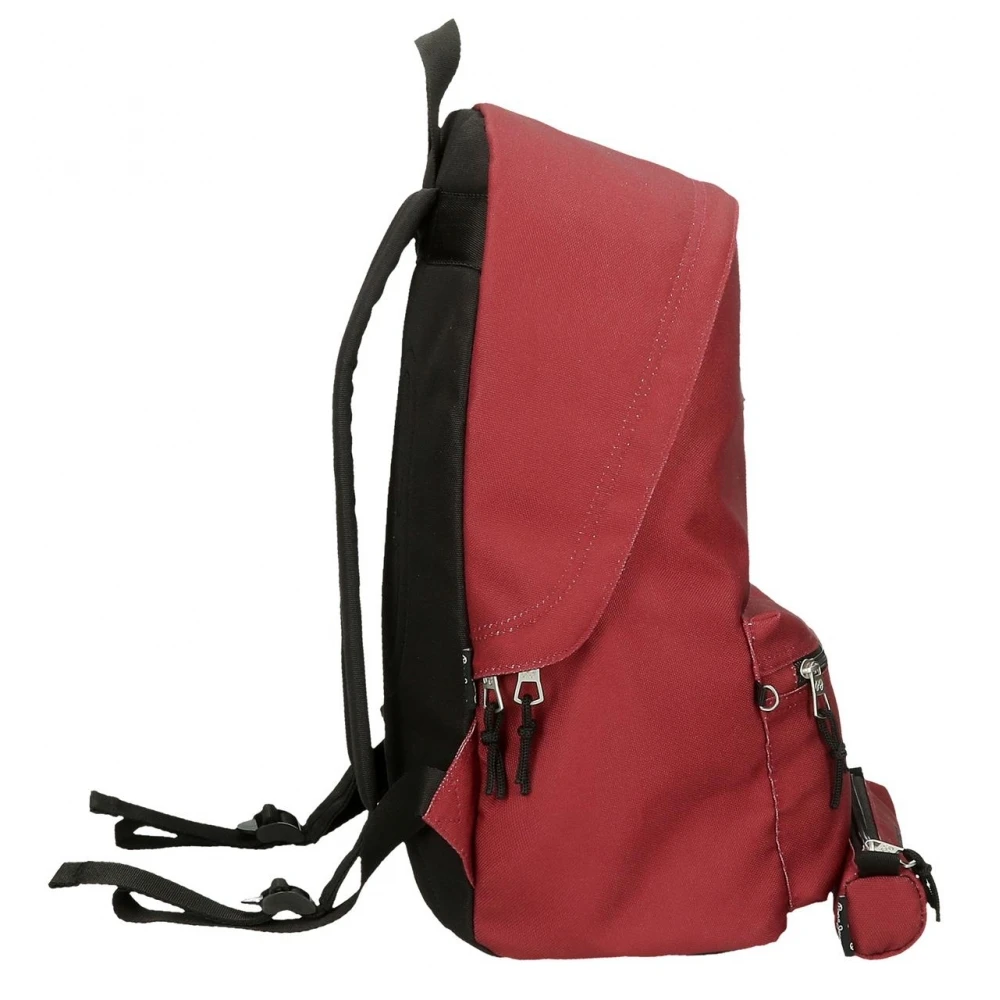 Pepe Jeans Mochila Portaordenador+estuche PPJ Aris Evergreen Rojo Oscuro 7 Pepe Jeans Mochila Portaordenador+estuche PPJ Aris Evergreen Rojo Oscuro - Imagen 5