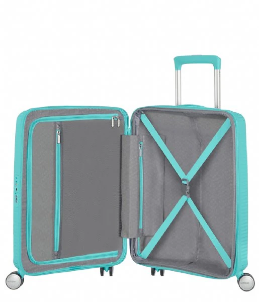 Maleta Cabina 55 Cm 4R Exp American Tourister Soundbox Turquesa (Poolside B 4 Maleta Cabina 55 Cm 4R Exp American Tourister Soundbox Turquesa (Poolside B - Imagen 2