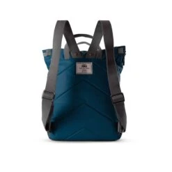 Mochila Roka London Canfield B Pequeña Sostenible Nylon Azul (Marine) -Equipaje Serie Tienda 25140