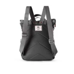 Mochila Roka London Canfield B Pequeña Sostenible Nylon Gris (Graphite) -Equipaje Serie Tienda 25149
