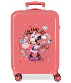 Disney Maleta De Cabina 55 Cm 4 Ruedas Rígida Minie Loving Life