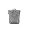 Mochila Roka London Bantry B Pequeña Sost. Canvas Gris Rayas Mono Stripe