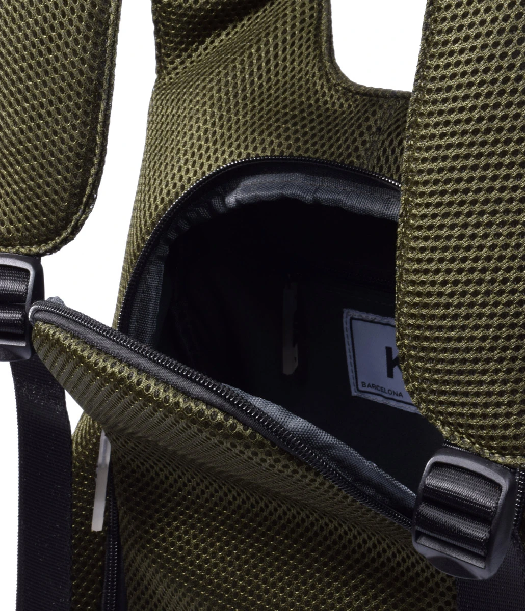Mochila Pequeña Antirrobo 3D KCB 2363 Verde 8 Mochila Pequeña Antirrobo 3D KCB 2363 Verde - Imagen 6