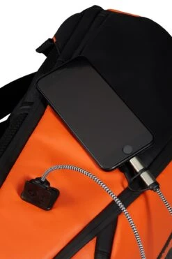 Mochila Ordenador M USB Samsonite Ecodiver Naranja -Equipaje Serie Tienda 27798