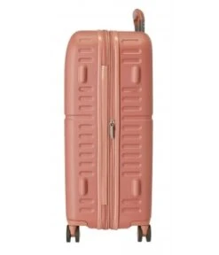 Maleta Mediana 70 Cm 4 Ruedas Exp Pepe Jeans Highlight Terracota -Equipaje Serie Tienda 28154