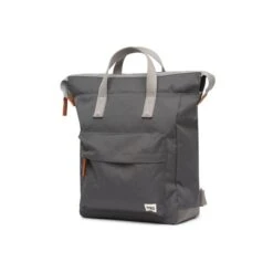 Mochila Roka London Bantry B Pequeña Sostenible Canvas Gris (Carbon) -Equipaje Serie Tienda 29753