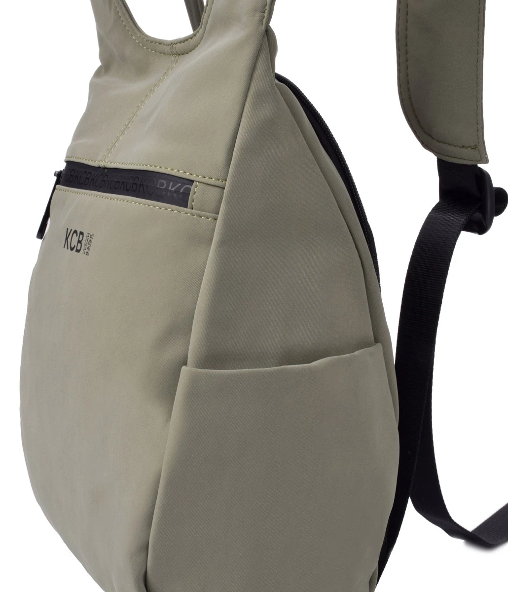 Mochila Pequeña Apertura Trasera KCB 2704 Khaki 4 Mochila Pequeña Apertura Trasera KCB 2704 Khaki - Imagen 2