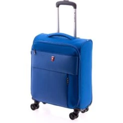 Maleta Cabina 55 Cm Blanda 4 Ruedas Gladiator Arctic Azul