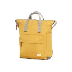 Mochila Roka London Bantry B Pequeña Sostenible Nylon Amarillo(Corn) -Equipaje Serie Tienda 31397