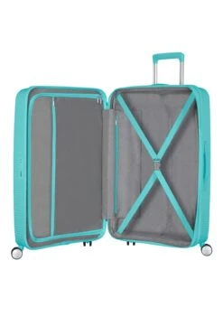 Maleta Grande 77 Cm Exp 4 R American Tourister Soundbox Turquesa (poolside -Equipaje Serie Tienda 31440