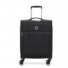 Maleta Cabina 55 Cm 4 Ruedas Blanda Delsey Brochant Negro
