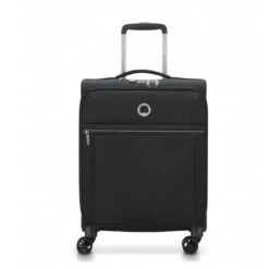 Maleta Cabina 55 Cm 4 Ruedas Blanda Delsey Brochant Negro