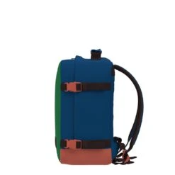 Mochila De Viaje Cabin Zero Classic 28 L Azul/Rojo (TROPICAL BLOCKS) -Equipaje Serie Tienda 32156