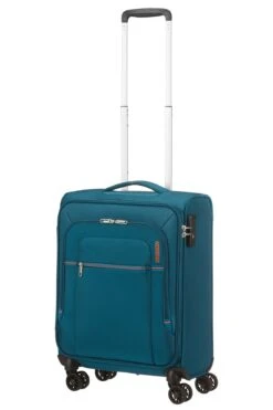 American Tourister Maleta Cabina 55 Cm 4R A.T. Crosstrack Azul (Navy-Orange) -Equipaje Serie Tienda 32246