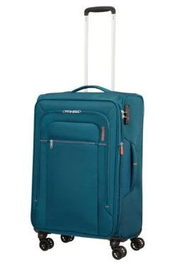 American Tourister Maleta Mediana 67 Cm 4R Exp. A.T. Crosstrack Azul (Navy-Orange) -Equipaje Serie Tienda 32251