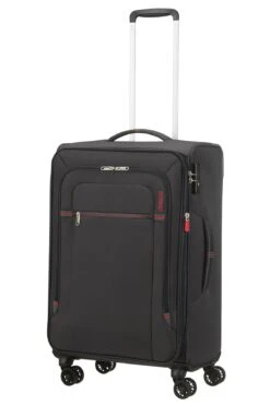 American Tourister Maleta Mediana 67 Cm 4R Exp. A.T. Crosstrack Gris (Grey-Red) -Equipaje Serie Tienda 32255