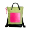 Mochila Mini Impermeable DZ Verde-Rosa -Equipaje Serie Tienda 32759